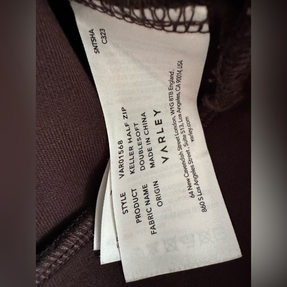 Varley Keller Half Zip Pullover in Coffee Bean NWOT - Picture 9 of 11